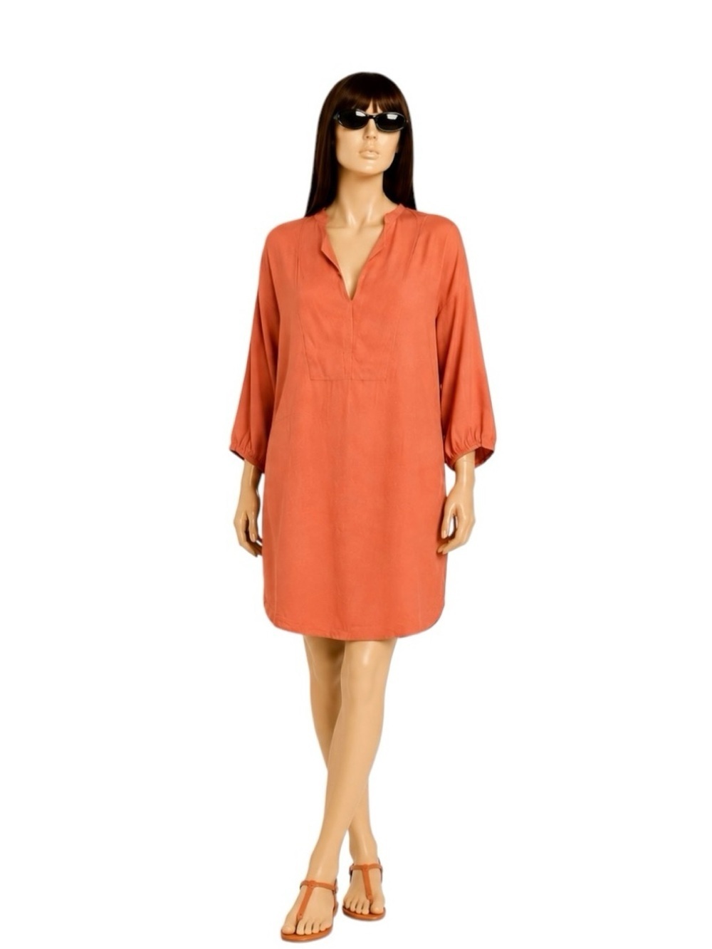 Madewell Du Jour Tunic Shirt Dress – Rosewood Pink | Size M